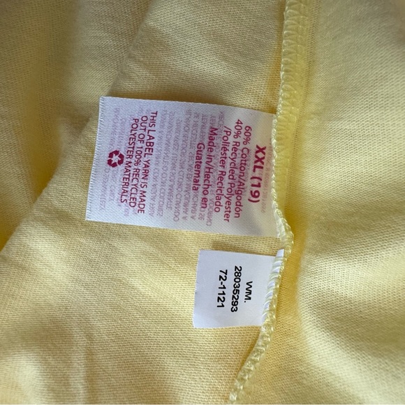 No Boundaries Light Yellow Basic Short Sleeve Tee - Picture 4 of 7